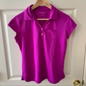 Like New Tommy Armour Dri-Logic Fuchsia Golf Polo